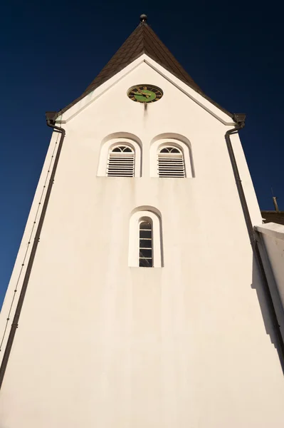 Kilise Nebel Amrum, Almanya — Stok fotoğraf