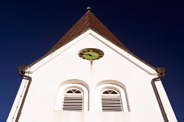 Церква Місті Nebel Острові Amrum Німеччина — стокове фото