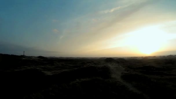 Scena marittima sull'isola della Frisia Settentrionale Amrum in Germania — Video Stock