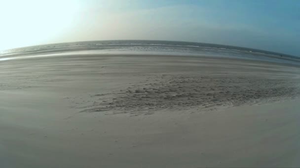 ドイツ北フリジア語島 Amrum の海上シーン — ストック動画