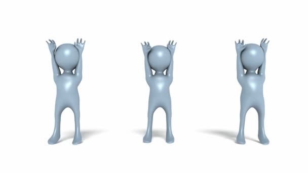 Animation numérique de pom-pom girls Manikins 