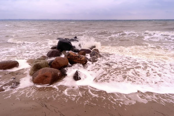 Ondata del Mar Baltico in Germania — Foto Stock