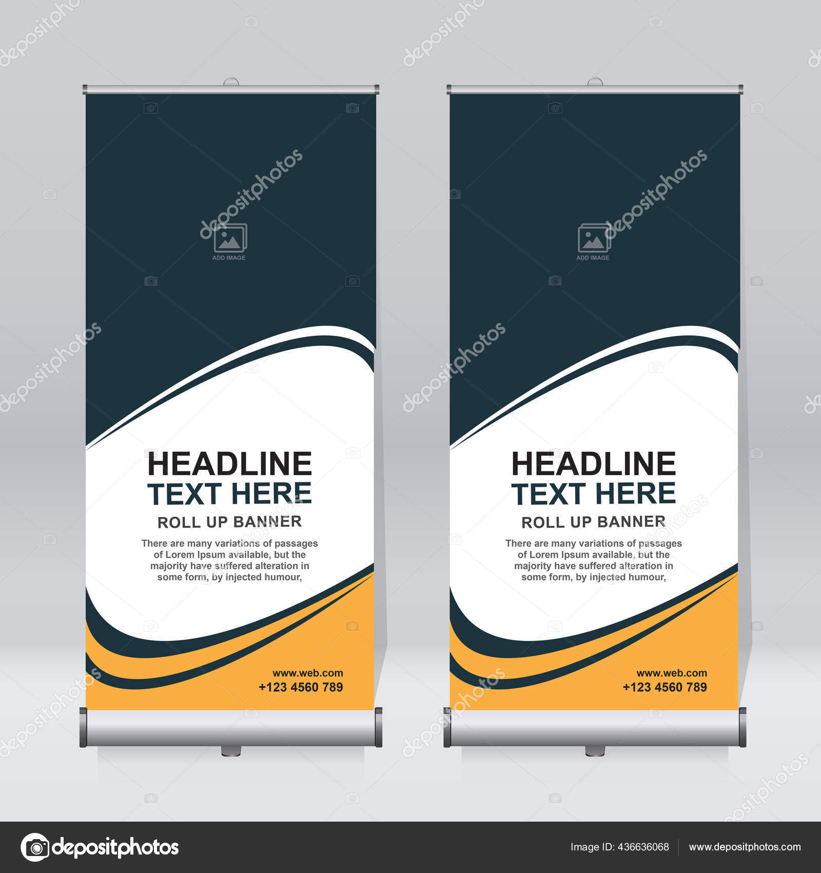 Roll Banner Design Template Vertical Corporate Background Pull With Regard To Vinyl Banner Design Templates