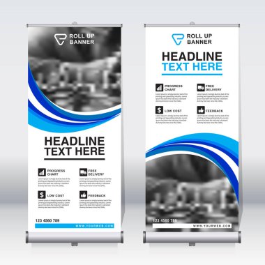 Pankart tasarımı şablonu, dikey, kurumsal arkaplan, tasarımı kaldır, modern geri çekilebilir pankart, dikdörtgen boyutu.