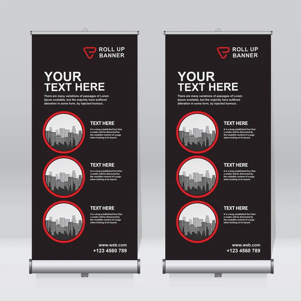 Pankart tasarımı şablonu, dikey, kurumsal arkaplan, tasarımı kaldır, modern geri çekilebilir pankart, dikdörtgen boyutu.