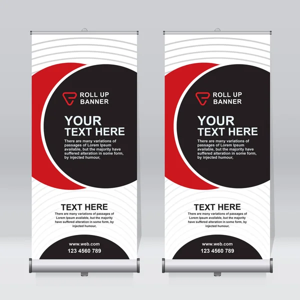Pankart tasarımı şablonu, dikey, kurumsal arkaplan, tasarımı kaldır, modern geri çekilebilir pankart, dikdörtgen boyutu.