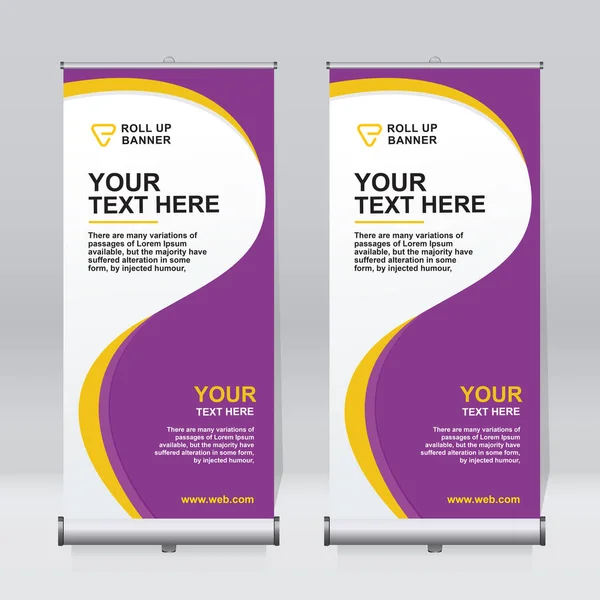 Pankart tasarımı şablonu, dikey, kurumsal arkaplan, tasarımı kaldır, modern geri çekilebilir pankart, dikdörtgen boyutu.