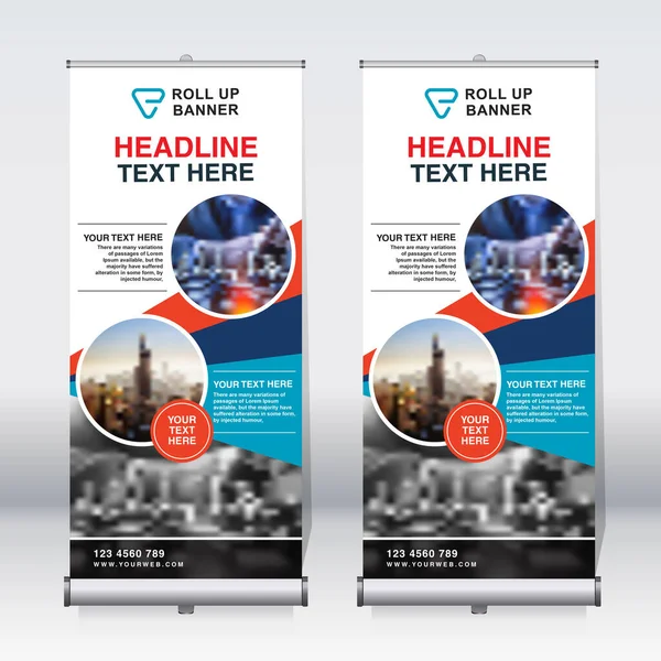 Pankart tasarımı şablonu, dikey, kurumsal arkaplan, tasarımı kaldır, modern geri çekilebilir pankart, dikdörtgen boyutu.