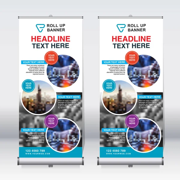 Pankart tasarımı şablonu, dikey, kurumsal arkaplan, tasarımı kaldır, modern geri çekilebilir pankart, dikdörtgen boyutu.