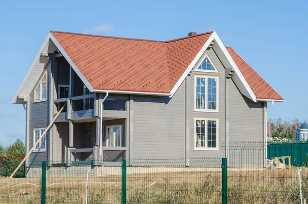 Construcción de una casa de campo — Foto de Stock