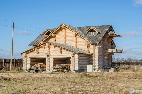 Construction of a country house — Stock Photo, Image