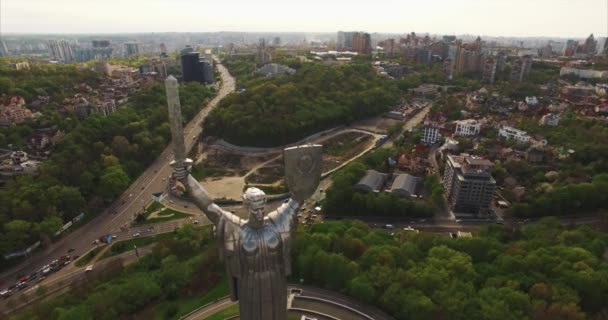 Madre patria Kiev Circled 360 — Vídeo de stock