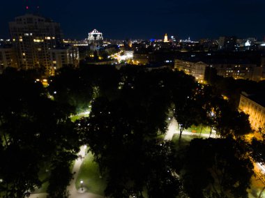 Geceleri Kyiv 'in karanlık merkezi