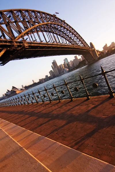 Harbour Bridge au coucher du soleil Images De Stock Libres De Droits