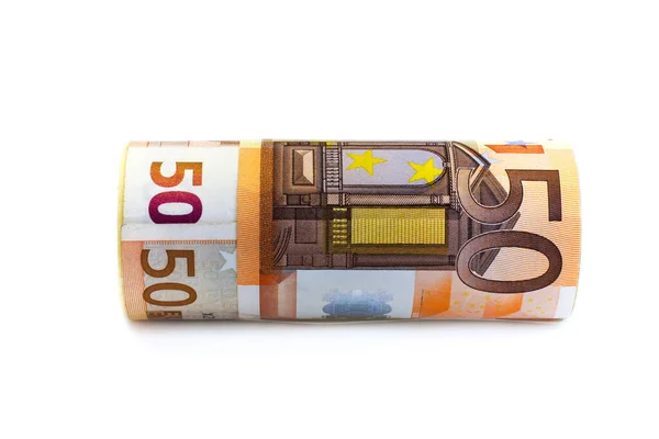 Денежные знаки преимущества 50 евро — стоковое фото