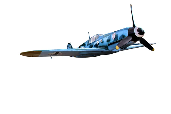 Das Militärflugzeug aus Zeiten des Zweiten Weltkriegs messerschmitt — Stockfoto