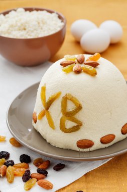 Paskha, geleneksel Rus Paskalya tatlı lor