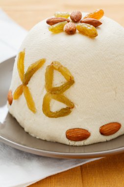 Paskha, geleneksel Rus Paskalya tatlı lor