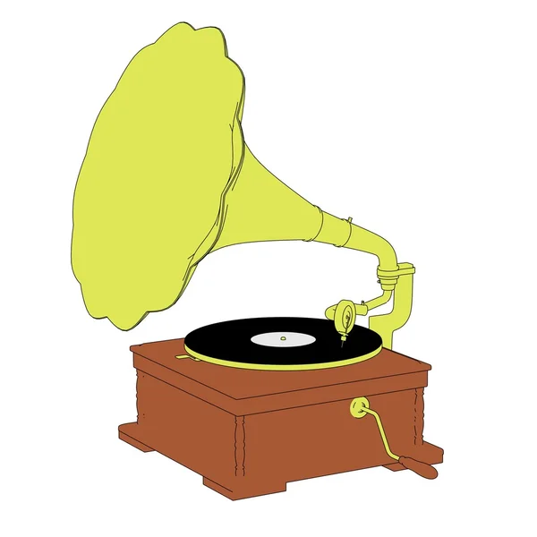 Old gramophone a — Stock Photo, Image