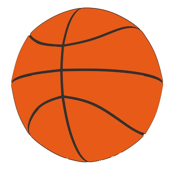 2d cartoon illustration of basketball — Stock Photo, Image