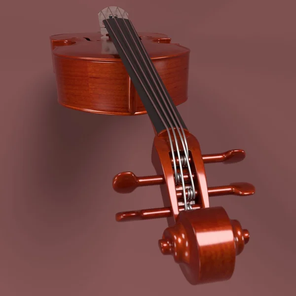 3d rendu de basse - instrument de musique — Photo