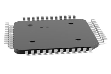 bilgisayar çipi 3D render