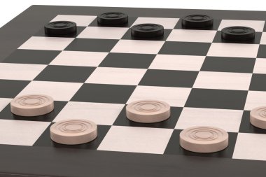 dama oyunu 3D render