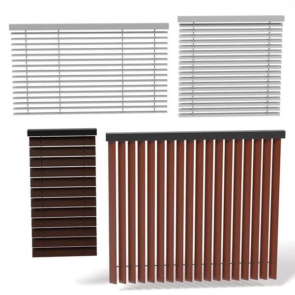 3d rendering of windows blinds — Stock Photo, Image