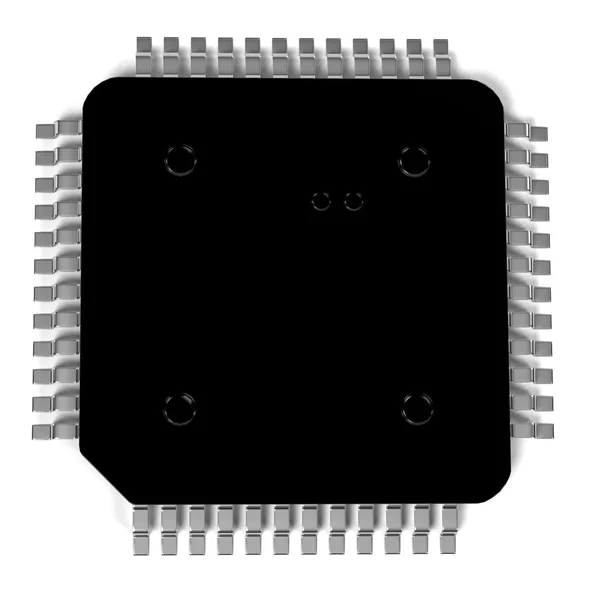 Rendering 3d del chip del computer — Foto Stock