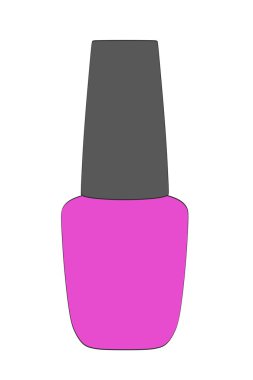 tırnak cilası 2D karikatür çizimi