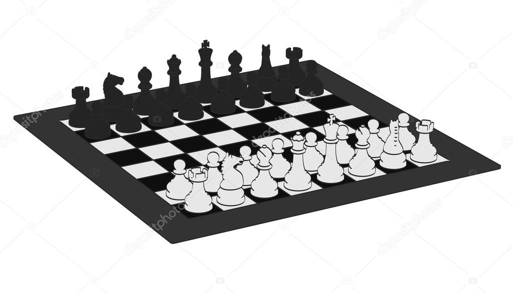 2d cartoon illustraion of chess Stock Photo by ©3drenderings 106817080