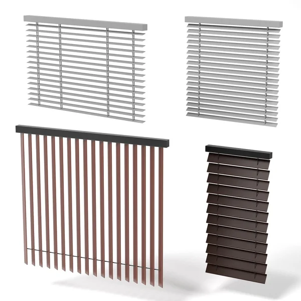 3d rendering of windows blinds — Stock Photo, Image