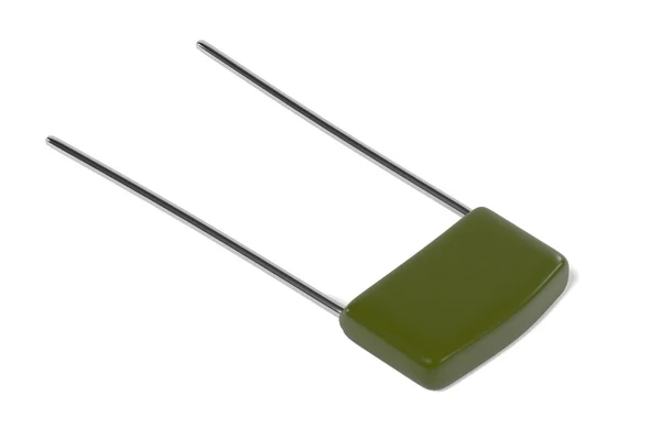3d renderização de capacitor parte eletrônica — Fotografia de Stock