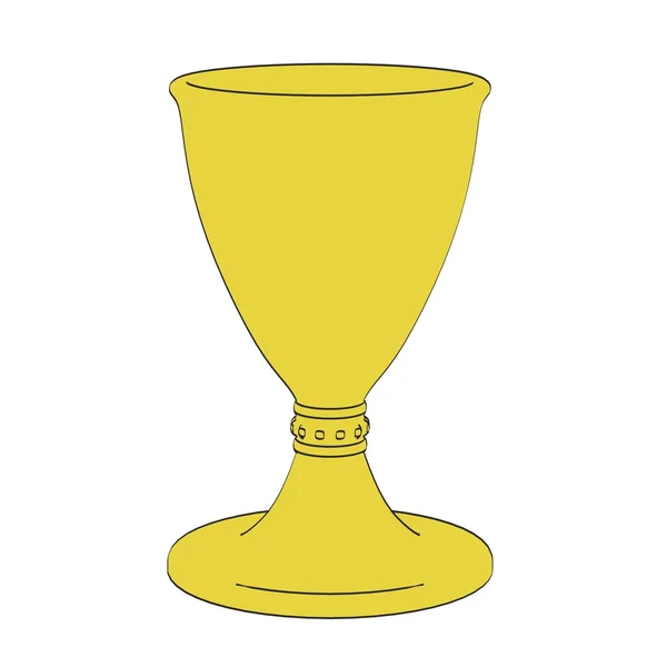 2d cartoon illustration of alchemy cup — Stock Photo, Image