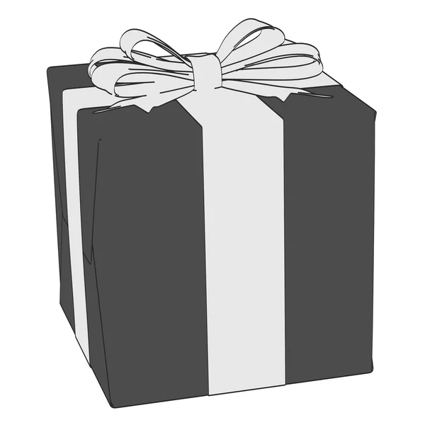 2d cartoon illustration of gift — Stock Photo, Image