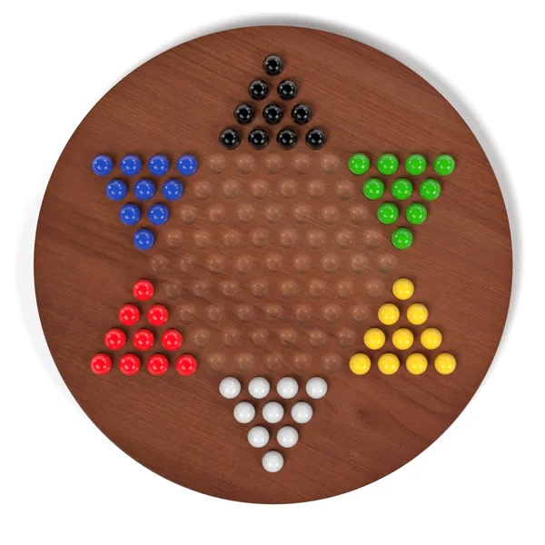 3d rendering of chinese checkers — Stock Photo, Image