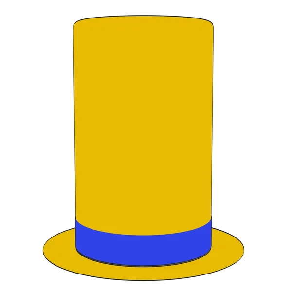 2D cartoon illustration av hat — Stockfoto
