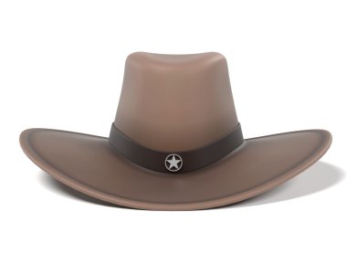 kovboy şapkası 3D render