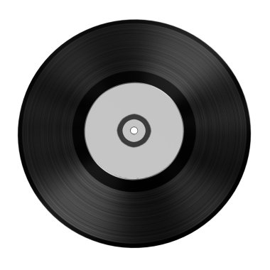 Ses kaydının (vinil 3D render)