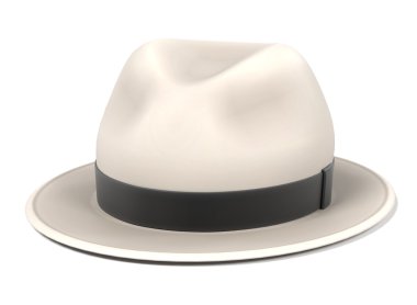panama şapka 3D render
