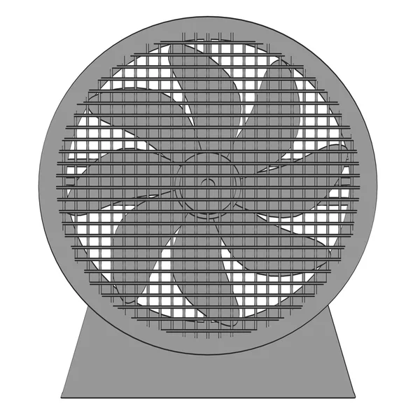 2D kreslené ilustrace velkých ventilátor — Stock fotografie