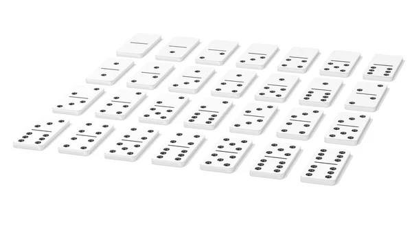 3D-rendering av domino set — Stockfoto