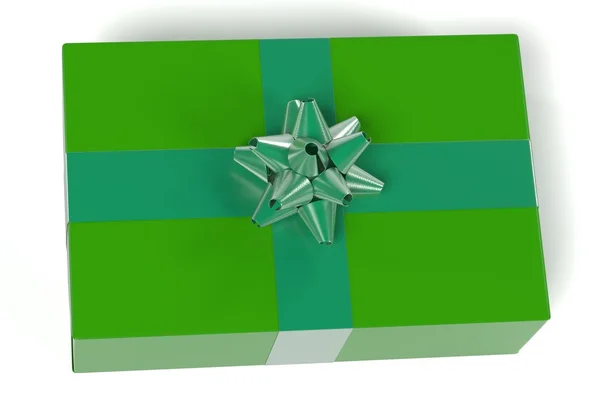 3d renderings of gift with ribbon — Stock Photo, Image