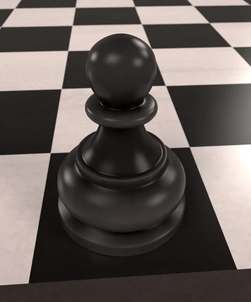 3d rendering of chess board game — Stock Photo, Image