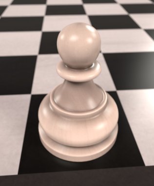 Satranç oyununu 3D render