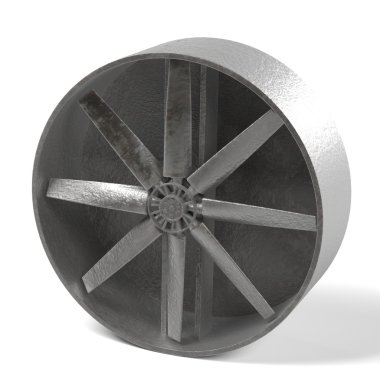 3D render büyük fan