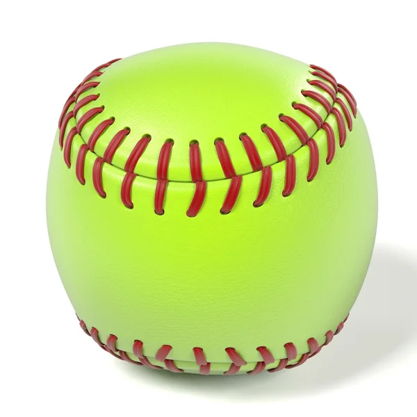3D-renderingar av softball bollen — Stockfoto