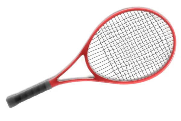 Renderizações 3d de raquete de tênis — Fotografia de Stock