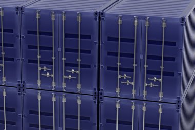 Kargo konteyner 3D render