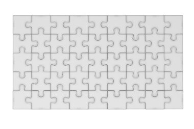 puzzle parçaları 3D render